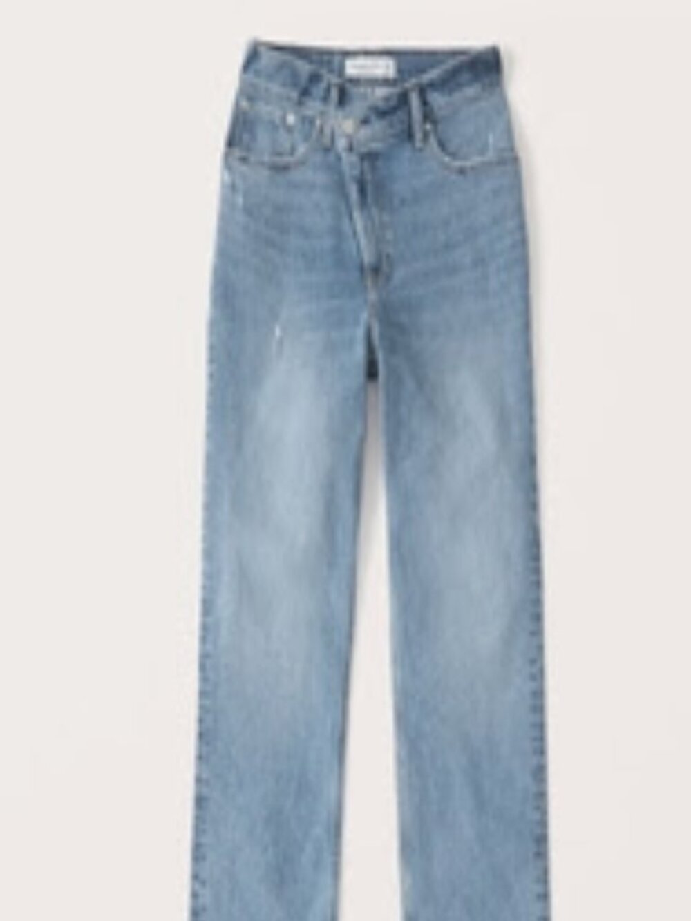 Abercrombie & Fitch 90s Ultra High Rise Straight Jeans Size 33 Medium Wash